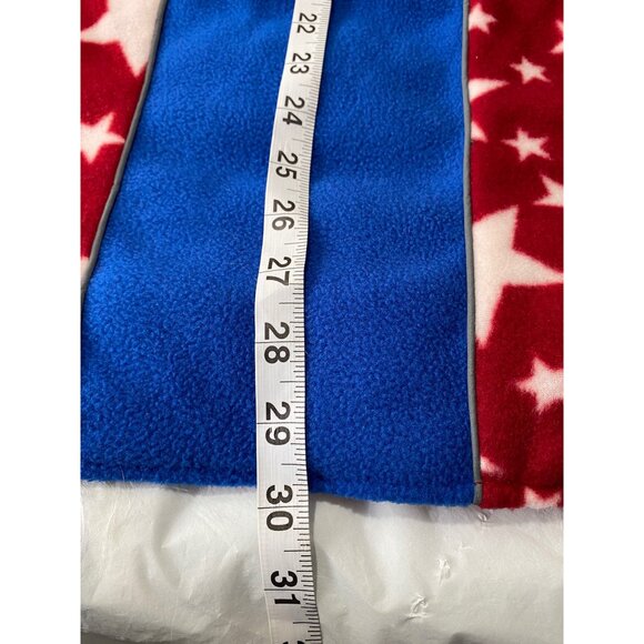 Reversible Dog Cold Weather Jacket 3XL Red & Blue Star Pattern Waterproof & Wind - Picture 7 of 11